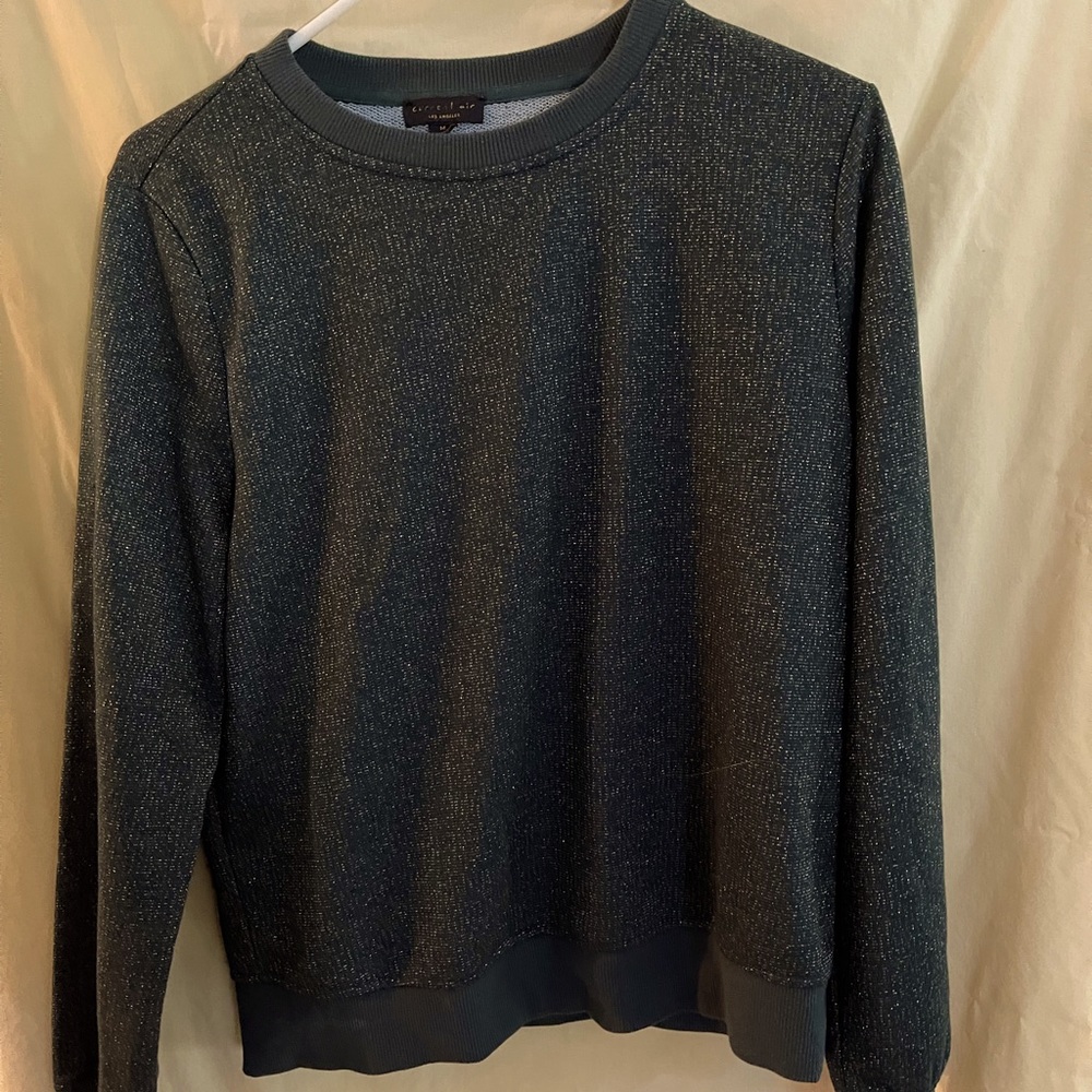 Green and Gold Thread Sweater